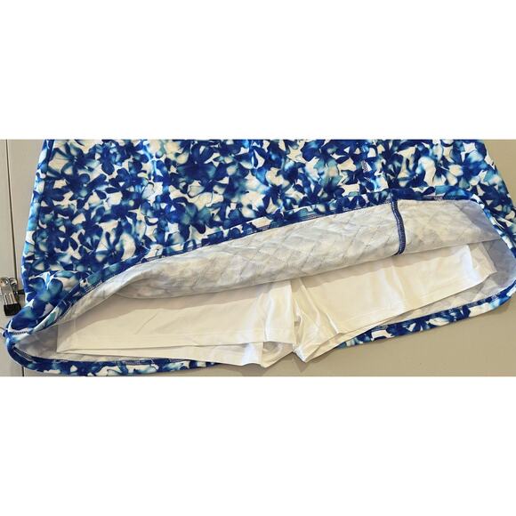 Isaac Mizrahi Soho Petite Quilted Knit Jacquard Skort BLUE NWOT SIZE 2XP - Picture 10 of 10